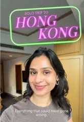 A solo travel vlog documenting a trip to Hong Kong, featuring visits to various local food spots including a traditional dim sum restaurant, a popular bakery, and a noodle shop. The creator shares their experiences and food choices throughout the day.