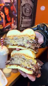 Classic smashburger with a juicy patty, melted cheese, crisp lettuce, tomato, onions & special sauce on a toasted brioche bun, Dublin.