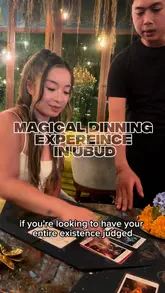 An open-air restaurant in Ubud, Bali, offering a magical dining experience with delicious local food.