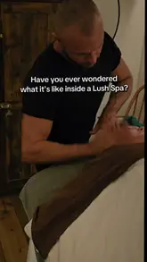 A person enjoying a relaxing facial treatment at Lush Spa in Edinburgh.