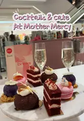 The video features a mother-daughter visit to Mother Mercy for an afternoon tea experience that includes bottomless cocktails. The creator highlights the variety of cakes, the presentation of the cocktails in glass teapots, and the overall enjoyment of the visit.
