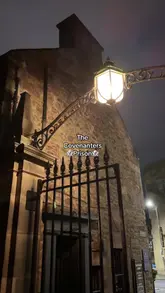A short, atmospheric video tour of the Covenanters' Prison within Greyfriars Kirkyard in Edinburgh, highlighting its history as a haunted site.