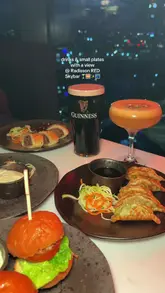 A promotional reel showcasing the food, drinks, and skyline views at the Radisson RED Skybar in Glasgow, highlighting the venue as a spot for pre-gig dining.