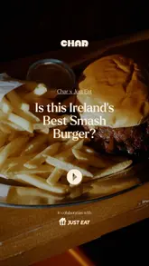 A mouth-watering Burger Boy burger and fries, from Bray, now available to order on Just Eat Ireland.