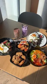 A short video tour of Orani Food Cafe Restaurant in Dublin, highlighting the interior decor and a variety of Filipino brunch dishes and drinks.