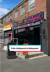 A short, text-led video showcasing a new restaurant in Newcastle called The Hollywood. The video features shots of the exterior, the menu, a thali tray, a chicken tikka sandwich, and pancakes.