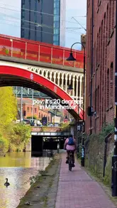 A montage video showcasing various outdoor hospitality spots in Manchester, including canalside bars, cafes, and parks, during a sunny day.