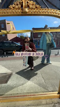 Solo weekend in Dublin itinerary 👀 Had a little solo weekend here are the bits I got up to:  Headed to a new wine bar called Fion Eille  Unreal dinner in Sister 7  Walk on the canal  @Boots Ireland returns  Coffee in Beanhive  Lunch from the GOAT Sprout   Reformer in Reformation  Market in Boland’s Mills  15’s recipe on the way x 