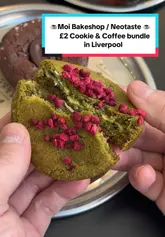 A delicious chocolate chip cookie and a hot coffee from Moi Bakeshop in Liverpool, offered as a £2 bundle deal.
