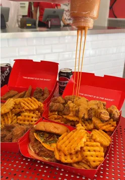 Delicious halal fried chicken meals, crispy waffle fries, popcorn chicken & burgers from Charlie's Fried Chicken, Birmingham.