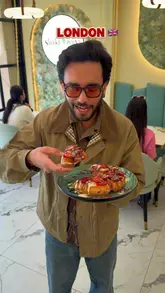 Delicious desserts showcased at a vibrant East London eatery on Green Street, 41 Plashet Grove, London E6 1AD.