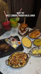 Delicious halal lamb shank served at a diner in Shepherd's Bush, West London.