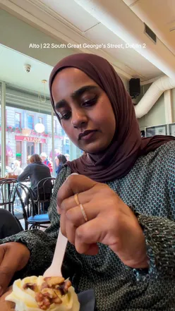 📍 @altodublin , 22 South Great George’s Street, Dublin 2 I tried the vanilla matcha and carrot cake which were nice. They also have a range of sandwiches and desserts. 🥪 their sandwiches are not halal.