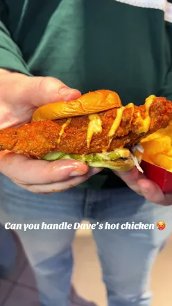 DAVE’S HOT CHICKEN 🥵 Can you handle the heat? There were certainly a few that struggled at the Cardiff launch night of @Dave’s Hot Chicken 🔥 What a night, with banging chicken, food challenges, live music and even tattoos, yes you heard that right, Dave’s hot chicken truly has landed in Cardiff with a bang! They’ve even renamed to David’s to hourour our patron saint too 🙌 Don’t worry if spice isn’t for you they offer the full scale of options from no spice all the way up to reaper if you dare 🌶 The chicken itself was succulent and flavoursome and the sauce alongside, well let’s just say I need a jar for the house!  INVITE —————— #daveshotchicken #cardiff #launchnight #cardifffoodie #hotchicken 