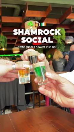 Nottingham… this one’s for your next night out 🇮🇪🍻 Say hello to @The Shamrock Social , Nottingham’s  newest Irish bar! ✨ 2 floors to explore 🍺 40+ taps (yes, including a dangerously smooth Guinness) 🥃 a HUGE Irish whiskey selection 🎶 live music every week 🎱 pool tables for a bit of friendly competition …but it’s not just about the drinks 👀 Expect proper hearty Irish food too – spice bags, Steak & Guinness pie & even Sunday Roasts!  Whether you’re heading out-out, starting a pub crawl or just fancy a cosy pint and good food… this is your sign to get yourself down there 🍀 #nottingham #irishbar #notts #guinness #nottinghamfood 