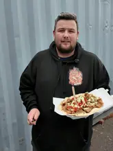 An appetizing takeaway kebab, freshly prepared in Derby, following a food reviewer's recommendation.