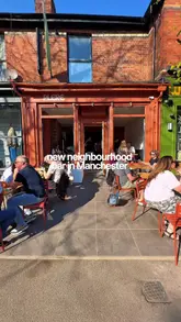 Here are a few options for your SEO alt text, depending on the specific focus of the image:

**Option 1 (Best for general engagement):**
"People enjoying wine and small plates at Plere, a stylish neighbourhood bar on Beech Road in Chorlton, Manchester."

**Option 2 (Focus on atmosphere):**
"A sunny afternoon at Plere bar in Chorlton, Manchester, featuring outdoor seating and a relaxed social atmosphere."

**Option 3 (Concise and descriptive):**
"Patrons relaxing with drinks and food at Plere, a popular neighbourhood bar in Chorlton, South Manchester."

**SEO Tip:** Including the location ("Chorlton, Manchester") and the business name ("Plere") is the most important part for search visibility!