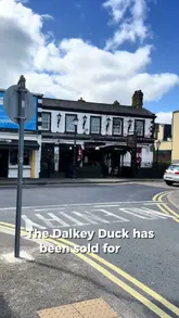 Here are a few options for your SEO alt text, depending on the focus:

**Option 1 (Descriptive & SEO-focused):**
"Exterior of The Dalkey Duck pub in Dublin, recently sold for €2.5 million and currently closed for renovations."

**Option 2 (Concise):**
"The Dalkey Duck pub in Dublin, which was recently purchased by private investors for €2.5 million."

**Option 3 (Focus on history/news):**
"The Dalkey Duck, a Dublin pub formerly owned by an EastEnders star, undergoing renovations after a €2.5m sale."

**SEO Tip:** I recommend **Option 1** as it includes the location, the business name, and the most relevant news keywords.