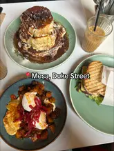 A short, punchy review of Mesa in Glasgow, highlighting their brunch menu including tiramisu pancakes, breakfast hash, and a Reuben sandwich. The video uses a mix of close-up food shots and interior clips to give a good overview of the experience.