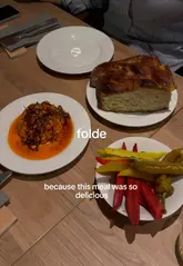 A personal vlog-style review of Folde in Clapham, featuring a walk to the venue, a look at the menu, and a detailed showcase of various vegetarian small plates and cocktails.