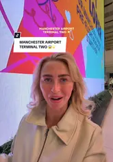 A vlog-style tour of the renovated Manchester Airport Terminal 2, showcasing various retail shops and the Great Northern Market food hall.