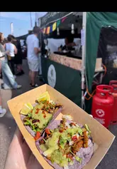 A fast-paced recap of The Tacover Taco Festival in Southampton, featuring a wide variety of taco vendors, cocktails, and live entertainment including traditional Mexican dancers and a mariachi band.