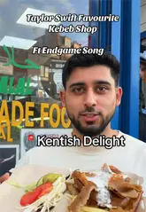 Taylor Swift's favorite London doner kebab shop, seen in a photo likely from Camden.