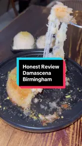 A review of Damascena in Birmingham, highlighting the Syrian and Middle Eastern cuisine, the interior decor, and a variety of dishes including shawarma, kofta, and knafe.