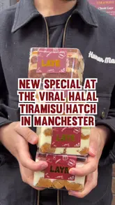 A short promotional video showcasing the limited edition Salted Caramel Tiramisu at Layr, a takeaway hatch in Ancoats, Manchester.