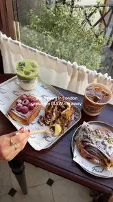 TOPPP tier pastries lemme tellll you 😮‍💨🥐 Fred Bakery has had a lotta hype in the London bakery scene and can confirm it absolutely EATSSS 🤌 we had: tiramisu signature croissant  pistachio pain au chocolat (my absolute fave)  raspberry danish  in actual awe of this place + despo need to go back to try more 👁️👁️ 📍 Oxford Circus