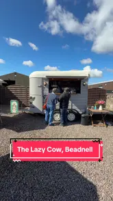 We were driving through Northumberland and spotted a cute little coffee cart just off the road on a local farm.  It turned out to be The Lazy Cow and we got the perfect day to visit!  A lovely little spot for a nice coffee, cake, and some dog friendly treats! 🐶  You can find The Lazy Cow on the coast at Annstead Farm in Beadnell, just a five minute drive between Bamburgh and Seahouses. 🌊  Check their opening times as they can be weather dependent.  #Northumberland #UK #NorthEastEngland #UKTravel #Coffee  