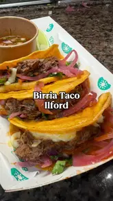 A high-energy review of Birria Taco's return to East London at the Maison Noor food hall, featuring close-ups of their signature birria tacos, ramen, loaded nachos, and elote.