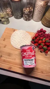 A home cooking tutorial demonstrating how to make vegan mochi using rice paper, coconut yogurt, and fresh berries.