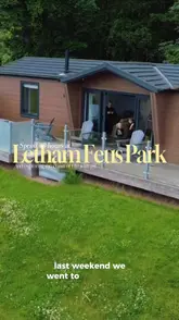 A family travel vlog documenting a 48-hour stay at Letham Feus Park in Fife, Scotland. The video features the lodge accommodation, including a hot tub and fireplace, and highlights local activities such as visiting Pittenweem beach, harbour, and St Fillan's Cave, as well as grabbing fish and chips from Imrie's in Leven.