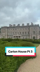 A vlog-style tour of the breakfast room and buffet at Carton House, showcasing the opulent dining room, the variety of breakfast options, and the surrounding gardens.