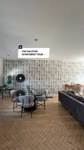 A walkthrough of a penthouse suite at The Halston in Carlisle, showcasing the living area, kitchen, bedrooms, bathroom, and dog-friendly amenities.