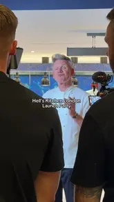 A behind-the-scenes reel capturing the launch party of Gordon Ramsay's Hell's Kitchen in London. The video features the venue interior, the kitchen in operation, and guests participating in live taste tests with the chef himself.