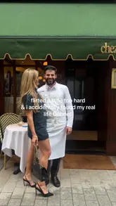 A short, cinematic promotional video for Chez Rose in Mayfair, featuring a romantic, Parisian-bistro aesthetic. The video focuses on the atmosphere and a specific dessert presentation, leaning into a 'date night' narrative.