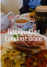 A review of Terry's Cafe in South London, highlighting its history since 1982, market-sourced ingredients, and unique breakfast options like the Billingsgate scallop roll.