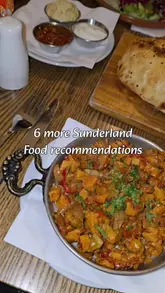 A compilation video featuring six different food and drink venues in Sunderland, showcasing a variety of dishes including Turkish, Italian, and Japanese cuisine, as well as pizza and sandwiches.