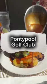 Two creators visit The View Restaurant at Pontypool Golf Club to review their Sunday roast, showcasing the venue's views, interior, and menu options.