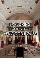 The creator takes the viewer on a walk through Hampstead Heath to visit Kenwood House, an English Heritage property. The video includes a tour of the interior rooms and artwork, followed by a stop at the on-site cafe for a drink.