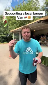 A creator reviews a local burger van in South Wales, highlighting the traditional, homemade nature of the food and the friendly service.
