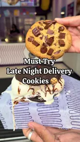 A fast-paced, engaging review of Insomnia Cookies in Manchester, showcasing a variety of their cookie flavors and ice cream sandwiches, while highlighting their late-night delivery service.