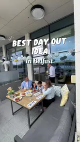 A family-friendly 24-hour itinerary in Belfast, featuring lunch at Novelli at the AC Hotel and a visit to Cineworld at the Odyssey.
