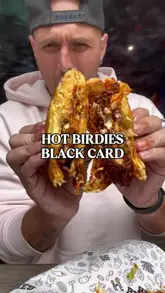 A high-energy, fast-paced food review featuring various fried chicken dishes from Hot Birdies, promoting a giveaway and their Uber Eats Restaurant of the Year nomination.