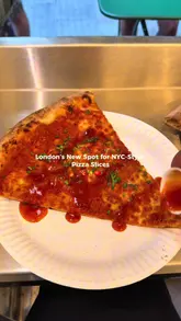 A promotional video for Carmy's in London, highlighting their NYC-style pizza by the slice. The video features shots of the exterior, the menu, the pizza-making process, and the final product being enjoyed by a customer.