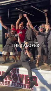 A high-energy, vlog-style promotional video for 'The Tacover,' a Mexican food and drink festival in Richmond. The video features a variety of tacos, margaritas, live entertainment including mariachi bands and lucha libre wrestling, and a lively festival atmosphere.