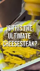 A review of The Cheesesteak Company in Blackwood, showcasing their cheesesteaks, smash burgers, and loaded fries, with a mention of an Uber Eats offer.