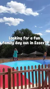 A montage video showcasing Hopefield Animal Sanctuary in Essex, highlighting the rescued animals, bouncy castles, and soft-play bus facilities available for families.